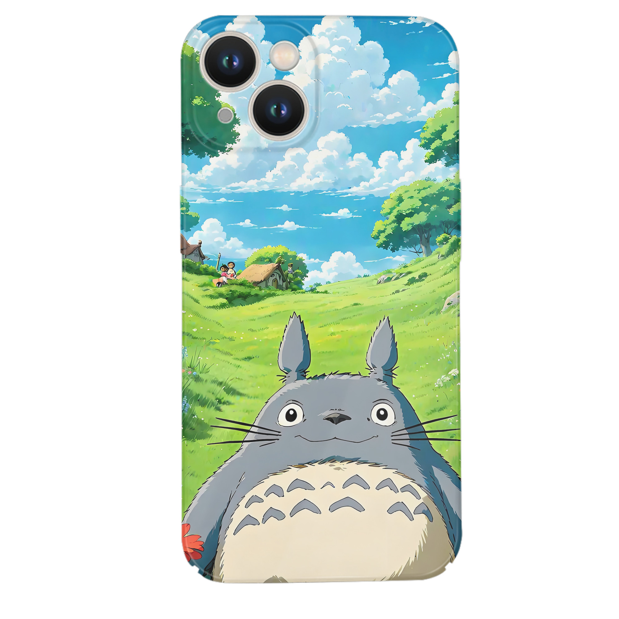 （画像用） となりのトトロ 草壁メイ 草壁サツキ My Neighbor Totoro Satsuki Kusakabe Mei Kusakabe 【iPhone 14シリーズ対応】ハードケース